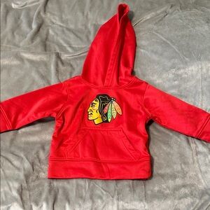 Red Baby Hoodie - Chicago Blackhawks